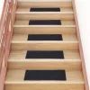 Öntapadós lépcsőszőnyegek 30 db 60 x 25 cm szürke téglalap alakú