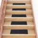 Öntapadós lépcsőszőnyegek 30 db 60 x 25 cm szürke téglalap alakú