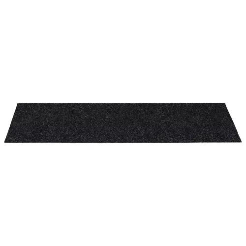 Öntapadós lépcsőszőnyegek, 30 db, 60 x 25 cm, fekete, téglalap alakú