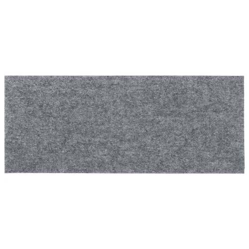 Öntapadós lépcsőszőnyegek, 30 db, világosszürke, téglalap alakú, 60 x 25 cm