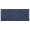 Öntapadós lépcsőszőnyegek 30 db 60 x 25 cm szürke-kék téglalap alakú