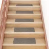 Öntapadós lépcsőszőnyegek 30 db 60 x 25 cm bézs téglalap alakú