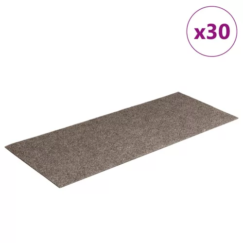 Öntapadós lépcsőszőnyegek 30 db 60 x 25 cm bézs téglalap alakú