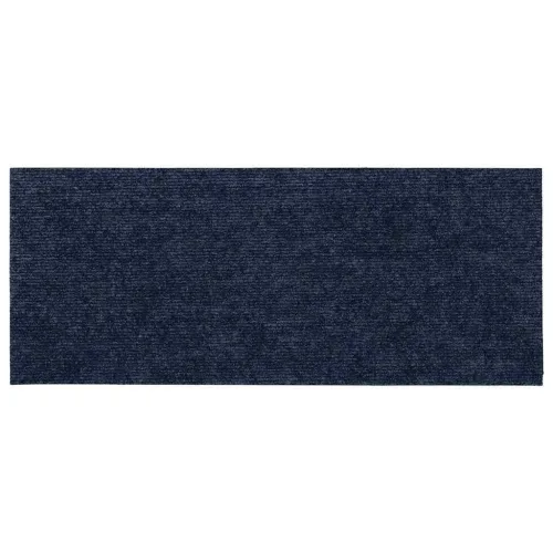 Öntapadós lépcsőszőnyegek, 30 db, 60 x 25 cm, sötétkék, téglalap alakú
