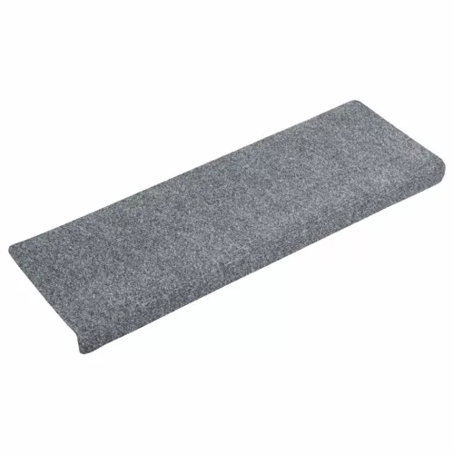 20 db öntapadós lépcsőszőnyeg, világosszürke, téglalap alakú széllel, 65 x 21 x 4 cm