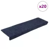 20 db öntapadós lépcsőszőnyeg 65 x 21 x 4 cm antracit téglalap alakú széllel