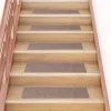 Öntapadós lépcsőszőnyegek 30 db 76 x 20 cm világosbarna téglalap alakú