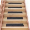 Öntapadós lépcsőszőnyegek 30 db 76 x 20 cm szürke téglalap alakú
