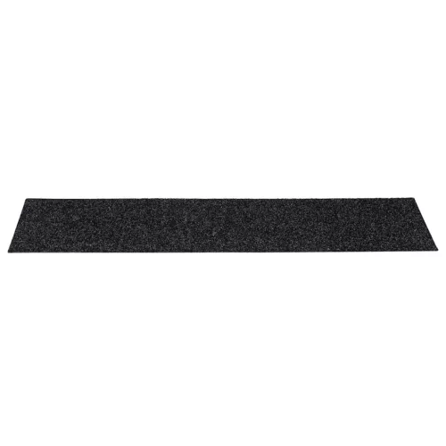 Öntapadós lépcsőszőnyegek, 30 db, 76 x 20 cm, fekete, téglalap alakú