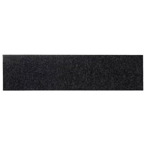 Öntapadós lépcsőszőnyegek, 30 db, 76 x 20 cm, fekete, téglalap alakú
