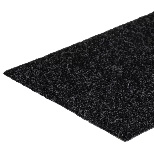 Öntapadós lépcsőszőnyegek, 30 db, 76 x 20 cm, fekete, téglalap alakú