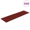 Öntapadós lépcsőszőnyegek 30 db 76 x 20 cm bordói piros téglalap alakú