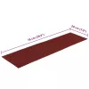 Öntapadós lépcsőszőnyegek 30 db 76 x 20 cm bordói piros téglalap alakú