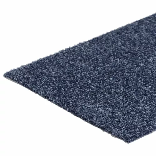 Öntapadós lépcsőszőnyegek 30 db 76 x 20 cm szürke-kék téglalap alakú