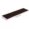 Öntapadós lépcsőszőnyegek 30 db 76 x 20 cm barna téglalap alakú