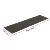 Öntapadós lépcsőszőnyegek 30 db 76 x 20 cm antracitszürke téglalap alakú