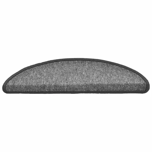 30 db sötétszürke félkör alakú lépcsőszőnyeg 56 x 17 x 3 cm