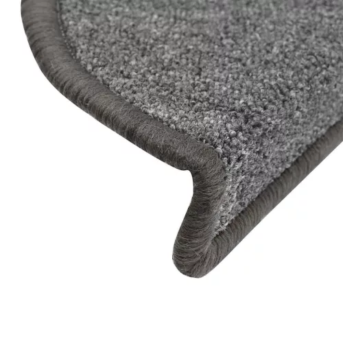 30 db sötétszürke félkör alakú lépcsőszőnyeg 56 x 17 x 3 cm