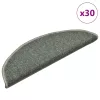 30 db sötétzöld félkör alakú lépcsőszőnyeg 56 x 17 x 3 cm