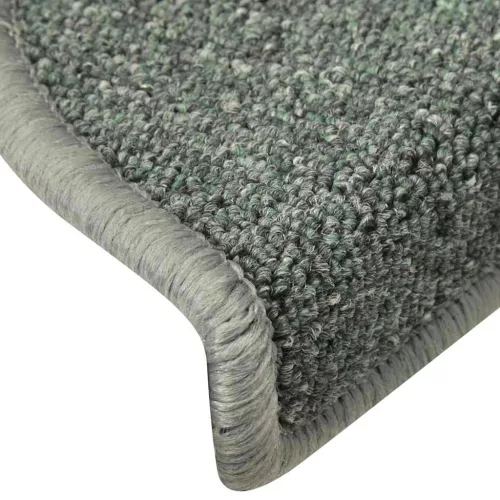 30 db sötétzöld félkör alakú lépcsőszőnyeg 56 x 17 x 3 cm