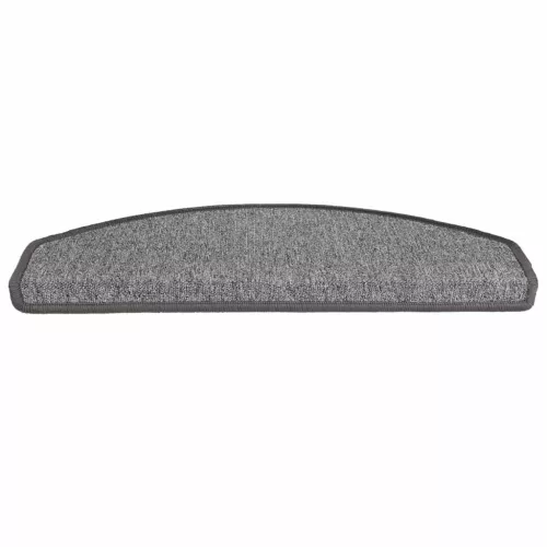 30 db sötétszürke, félkör alakú, nagy lépcsőszőnyegek 65 x 24 x 4 cm