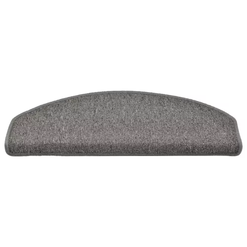 30 db sötétszürke, félkör alakú, nagy lépcsőszőnyegek 65 x 24 x 4 cm
