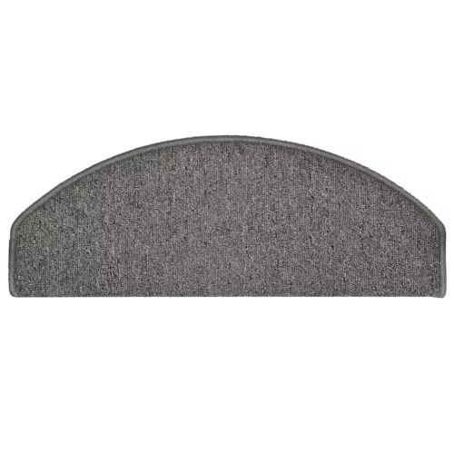 30 db sötétszürke, félkör alakú, nagy lépcsőszőnyegek 65 x 24 x 4 cm