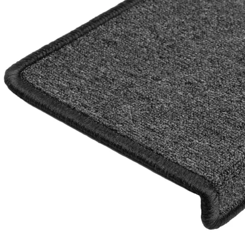 30 db lépcsőszőnyeg 65 x 21 x 4 cm antracit téglalap alakú széllel