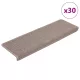 30 db világosbarna, téglalap alakú szélű lépcsőszőnyeg 65 x 21 x 4 cm