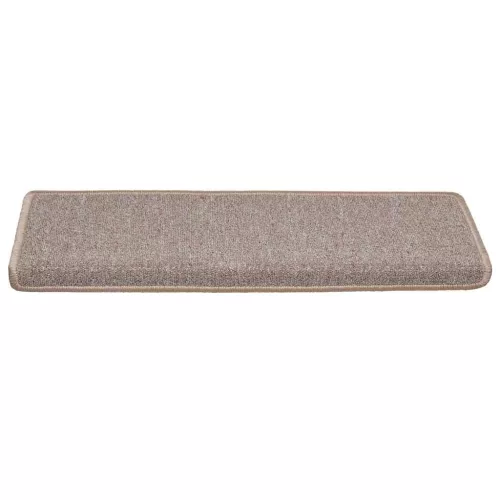 30 db világosbarna, téglalap alakú szélű lépcsőszőnyeg 65 x 21 x 4 cm