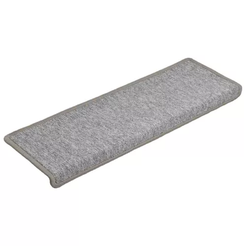 30 db világosszürke lépcsőszőnyeg, téglalap alakú széllel, 65 x 21 x 4 cm