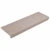 30 db lépcsőszőnyeg, 65 x 21 x 4 cm, bézs, téglalap alakú széllel