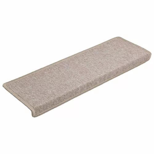 30 db lépcsőszőnyeg, 65 x 21 x 4 cm, bézs, téglalap alakú széllel