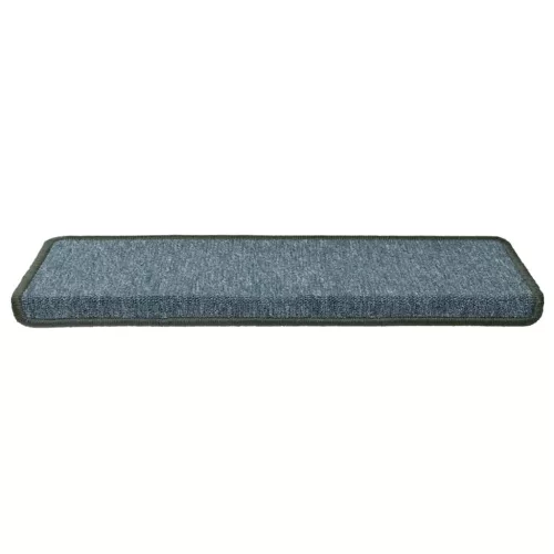 30 db sötétzöld lépcsőszőnyeg, téglalap alakú széllel, 65 x 21 x 4 cm