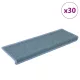30 db lépcsőszőnyeg 65 x 21 x 4 cm tengerkék téglalap alakú széllel