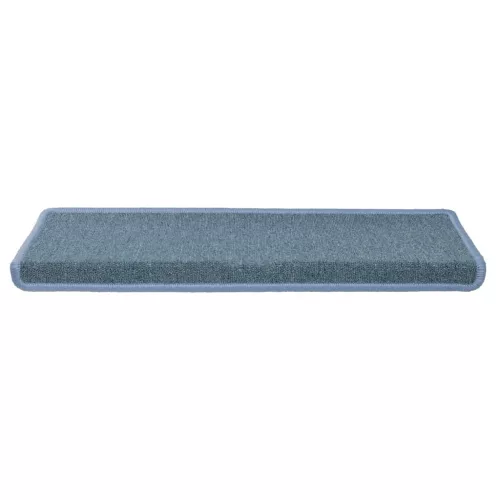 30 db lépcsőszőnyeg 65 x 21 x 4 cm tengerkék téglalap alakú széllel