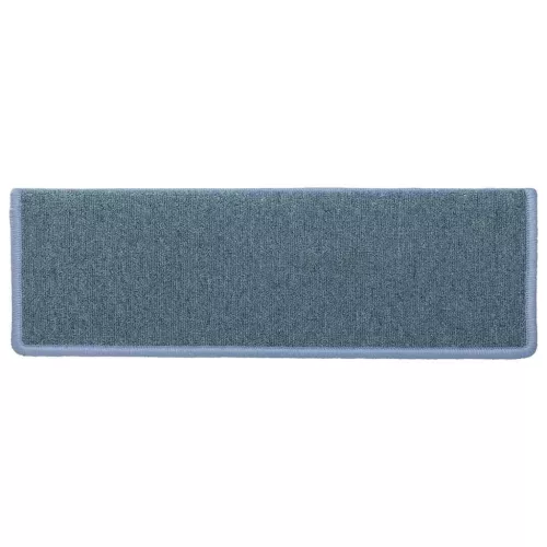 30 db lépcsőszőnyeg 65 x 21 x 4 cm tengerkék téglalap alakú széllel
