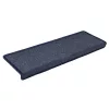 30 db sötétszürke és kék lépcsőszőnyeg, téglalap alakú széllel, 65 x 21 x 4 cm