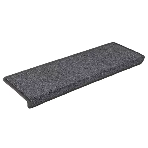 30 db sötétszürke lépcsőszőnyeg, téglalap alakú széllel, 65 x 21 x 4 cm