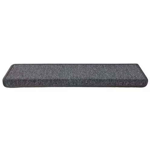 30 db sötétszürke lépcsőszőnyeg, téglalap alakú széllel, 65 x 21 x 4 cm