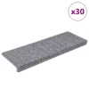 30 db világosszürke lépcsőszőnyeg, téglalap alakú széllel, 65 x 21 x 4 cm
