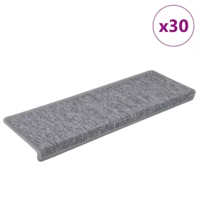   30 db világosszürke lépcsőszőnyeg, téglalap alakú széllel, 65 x 21 x 4 cm