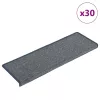 30 db világosszürke és kék lépcsőszőnyeg, téglalap alakú széllel, 65 x 21 x 4 cm