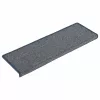 30 db világosszürke és kék lépcsőszőnyeg, téglalap alakú széllel, 65 x 21 x 4 cm