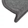 20 db sötétszürke félkör alakú lépcsőszőnyeg 56 x 17 x 3 cm