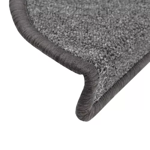 20 db sötétszürke félkör alakú lépcsőszőnyeg 56 x 17 x 3 cm