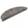 30 db szürke félkör alakú lépcsőszőnyeg 56 x 17 x 3 cm
