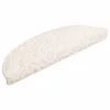30 db fehér félkör alakú lépcsőszőnyeg 56 x 17 x 3 cm