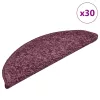 30 db sötétlila félkör alakú lépcsőszőnyeg 56 x 17 x 3 cm