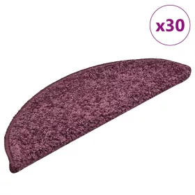   30 db sötétlila félkör alakú lépcsőszőnyeg 56 x 17 x 3 cm